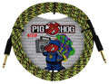 Pig Hog Yellow Graffiti Instrument Cable 3 Mt.