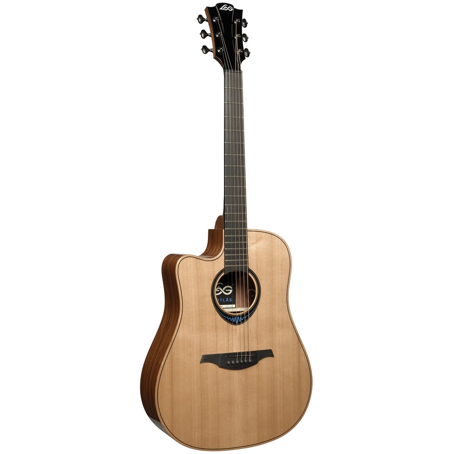 LAG BlueWave TLBW2DCE Chitarra Acustica Smart Dreadnought Cutaway Mancina