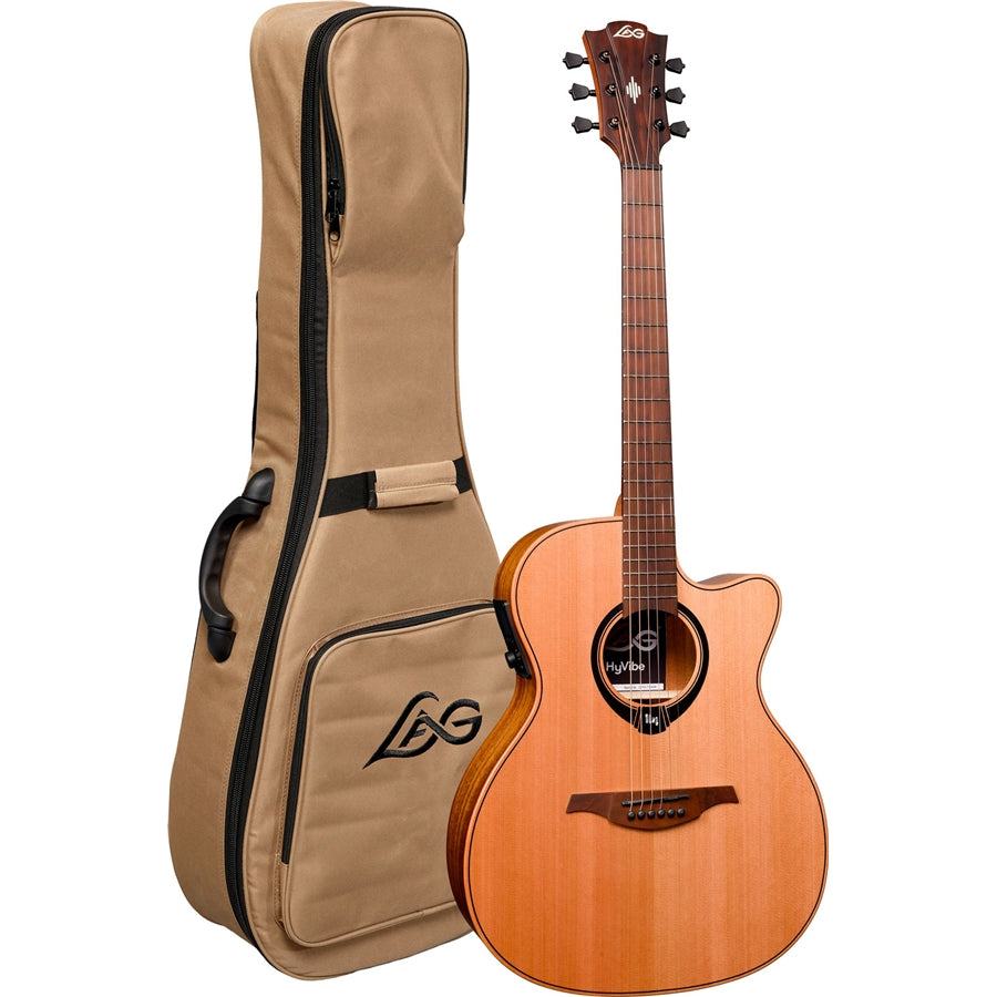 LAG HyVibe V2 HV10ACE Chitarra Acustica Smart Auditorium Cutaway