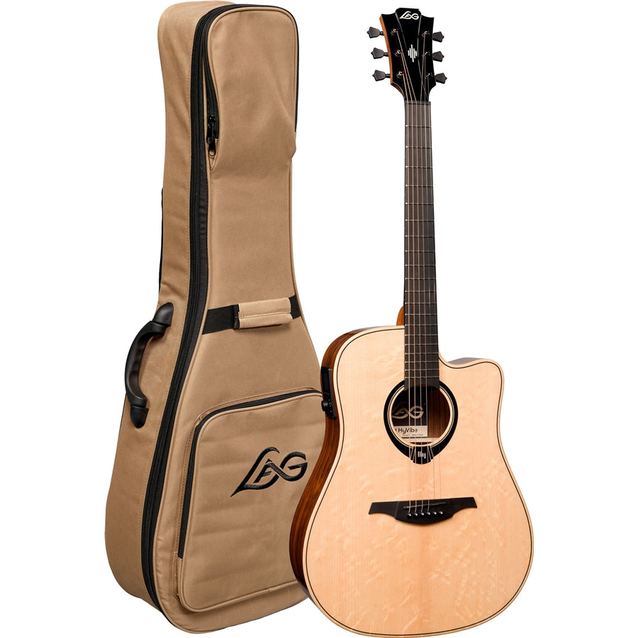 LAG HyVibe V2 HV30DCE Chitarra Acustica Smart Dreadnought Cutaway