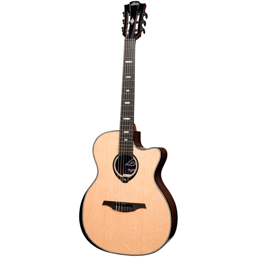 LAG HyVibe V2 HV50-N-ACE Chitarra Acustica Smart Auditorium Cutaway Nylon