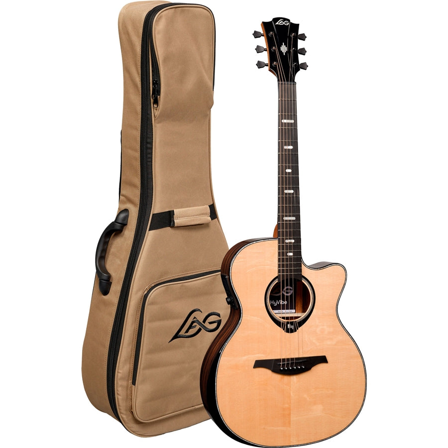 LAG HyVibe V2 HV50ACE Chitarra Acustica Smart Auditorium Cutaway