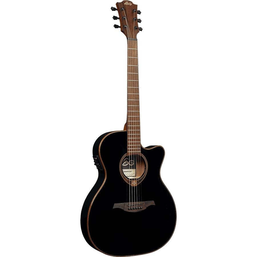 LAG T118ASCE-BLK Chitarra Acustica Auditorium Slim Cutaway EQ Black