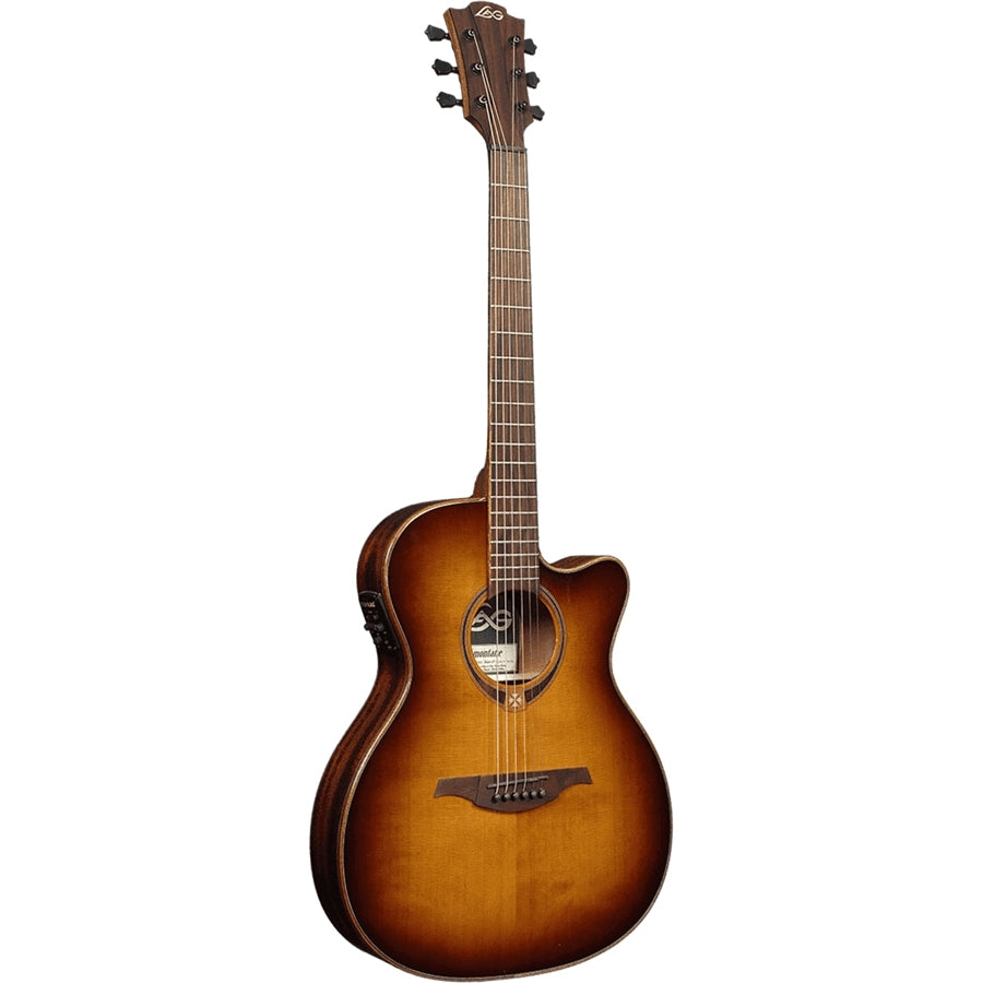 LAG T118ASCE-BRS Chitarra Acustica Auditorium Slim Cutaway EQ Brown Shadow