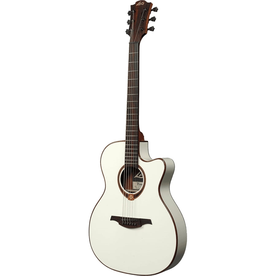 LAG T118ASCE-IVO Chitarra Acustica Auditorium Slim Cutaway EQ Ivory