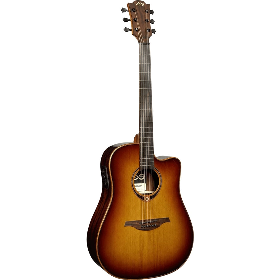 LAG T118DCE-BRS Chitarra Acustica Dreadnought Cutaway EQ Brown Shadow