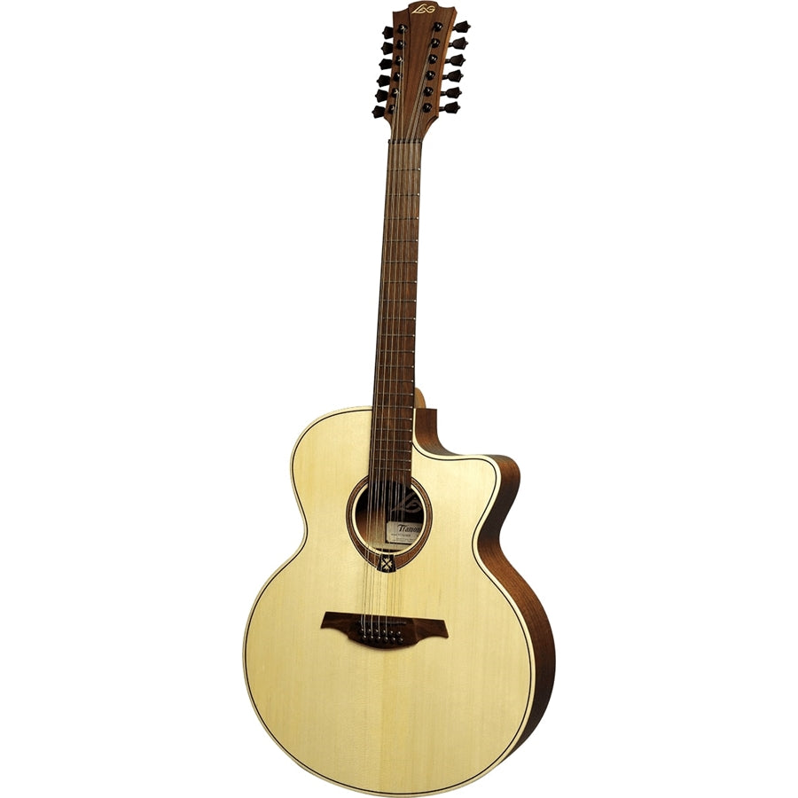 LAG T177J12CE Chitarra Acustica 12 corde Jumbo Cutaway EQ
