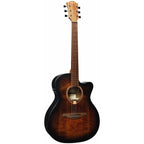 LAG T70ACE-B&B Auditorium Cutaway Acoustic Guitar EQ Black & Brown