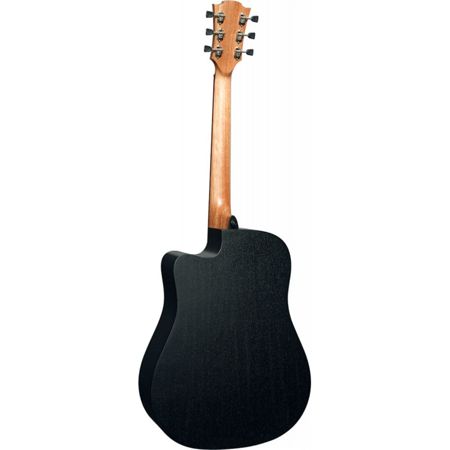 LAG T70DCE-BLS Chitarra Acustica Dreadnought Cutaway EQ Black Satin
