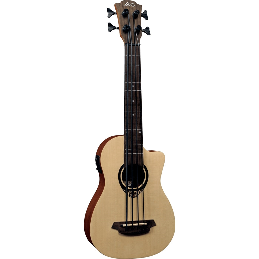 LAG TKB150CE Tiki Bass Cutaway EQ