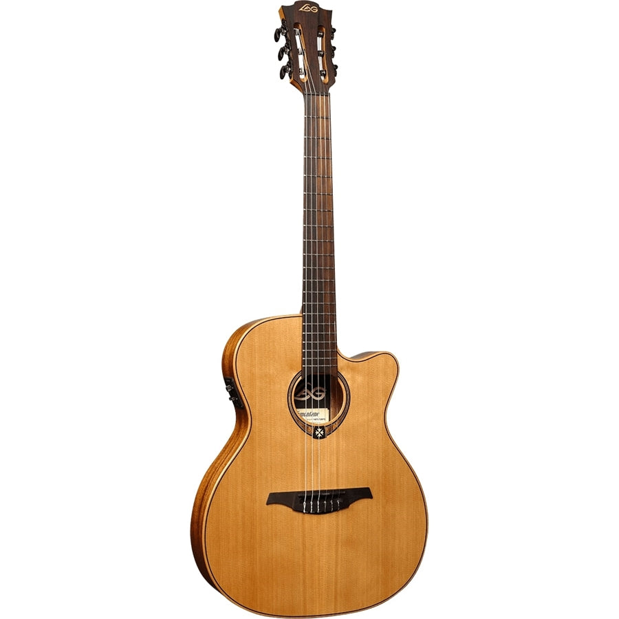 LAG TN170ASCE Chitarra Acustica Nylon Auditorium Slim Cutaway EQ