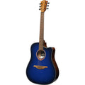 LAG Tramontane Special Edition T-BLUE-DCE Blue Burst Dreadnought Cutaway EQ