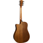 LAG Tramontane Special Edition T-BLUE-DCE Blue Burst Dreadnought Cutaway EQ