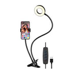 KARMA Supporto Da Tavolo con Pinza per Luce e Cellulare