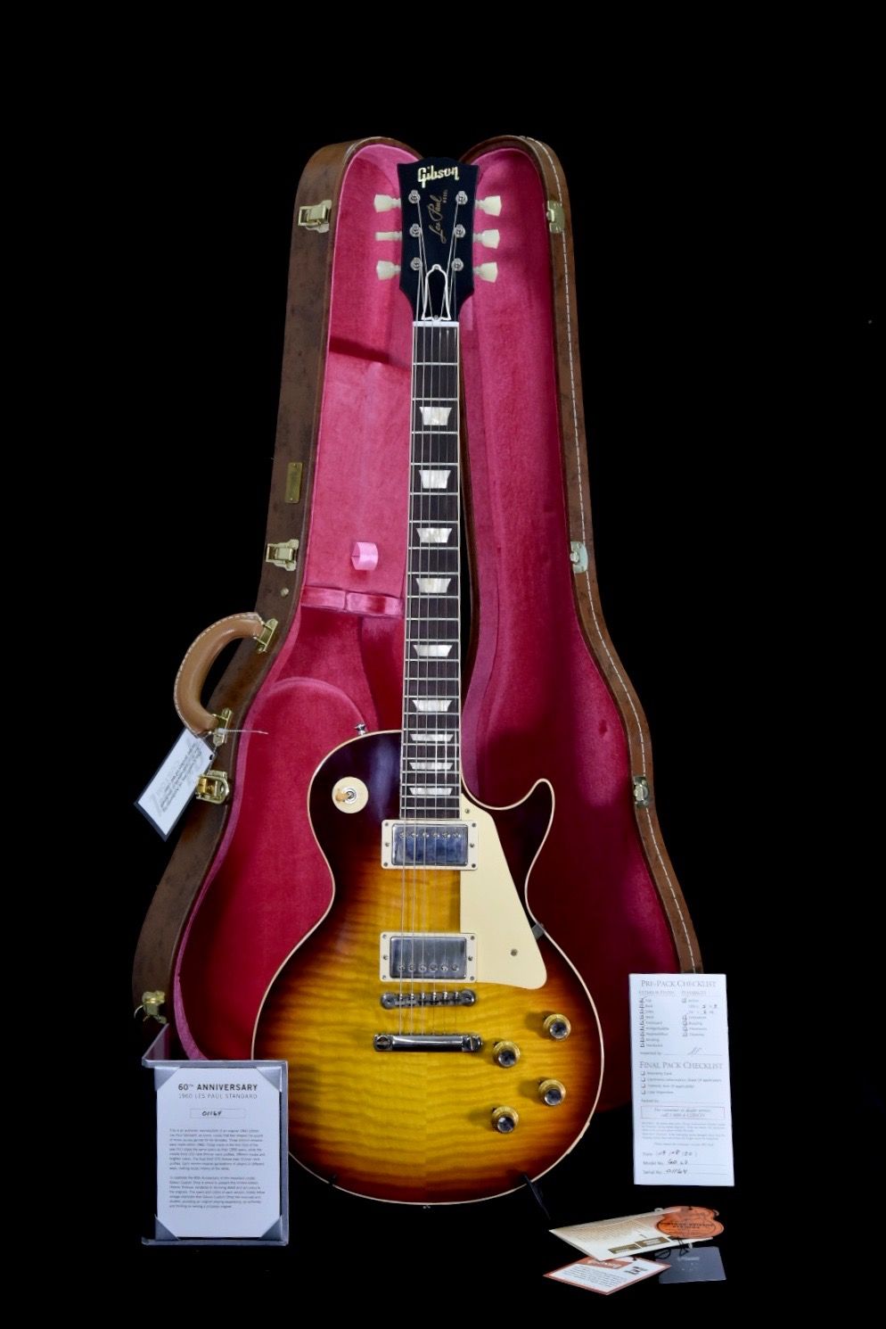 Gibson 60Th Annyversary 1960 Les Paul Standard V3 Vos Washed Burbon Burst