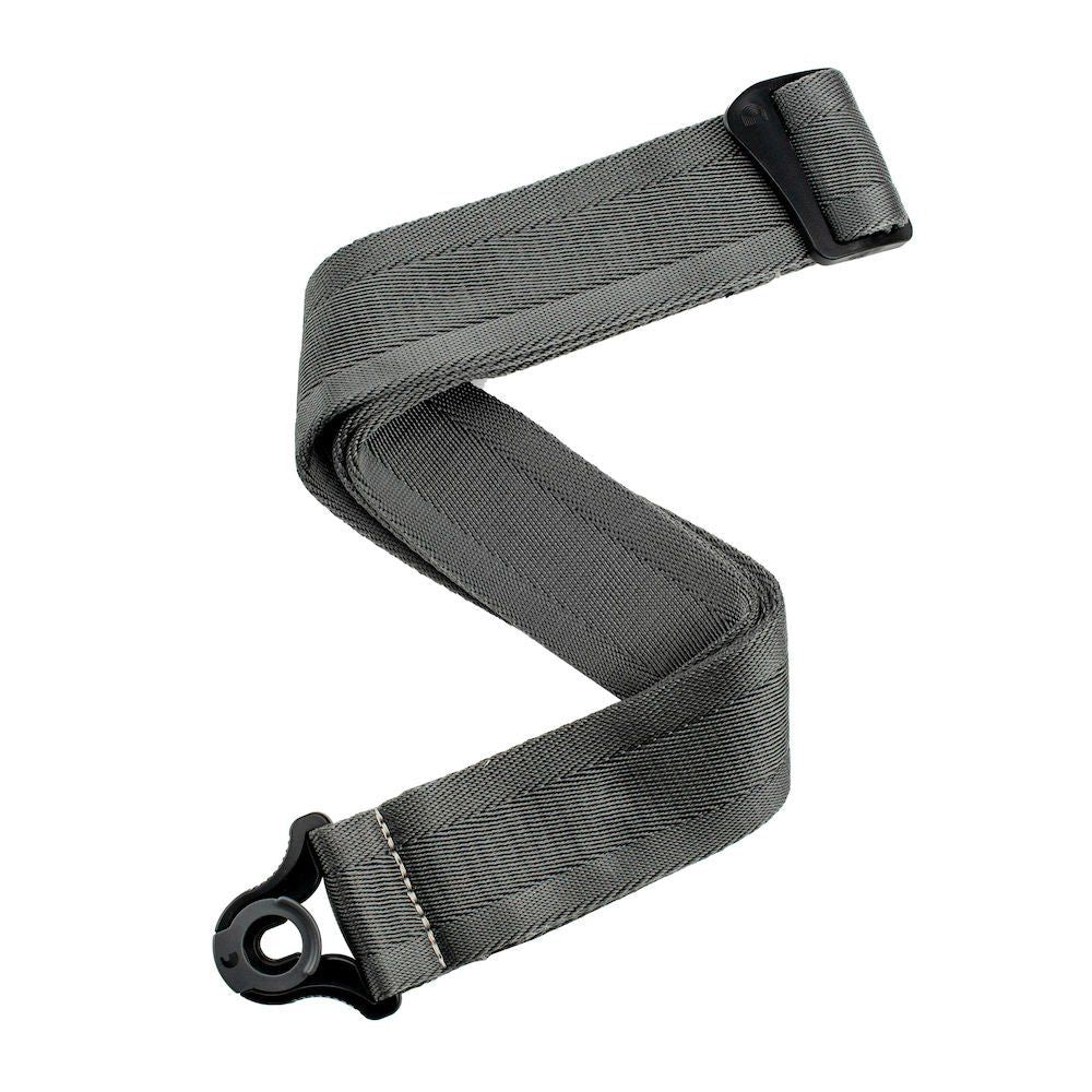 D'Addario 50Bal09 Auto Lock Guitar Strap Metal Grey