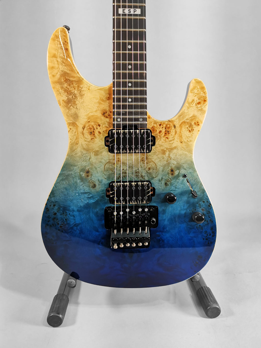 ESP EII Sn2 Blue Natural Fade with Hard Case