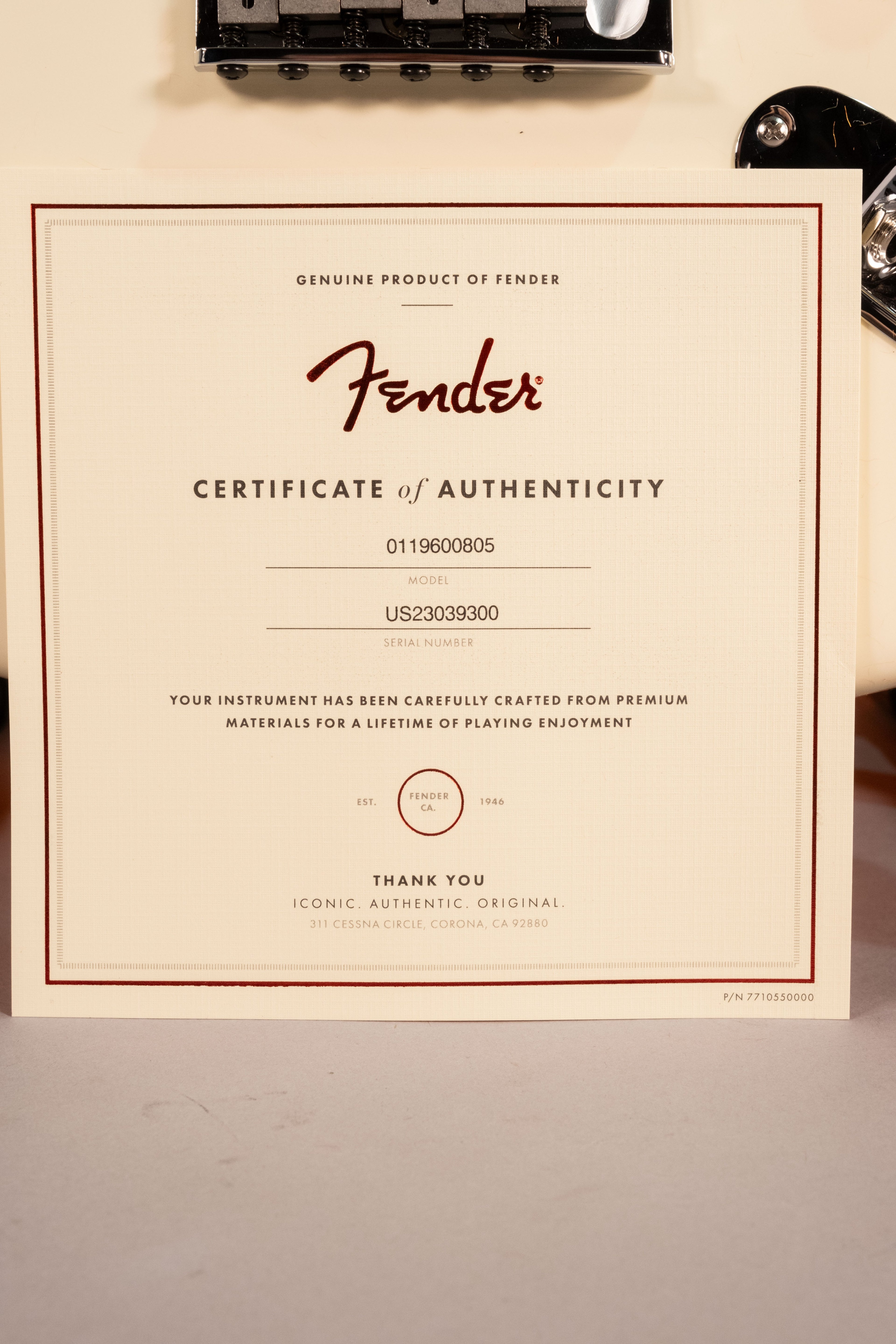 Fender Jeff Beck Stratocaster Olympic White