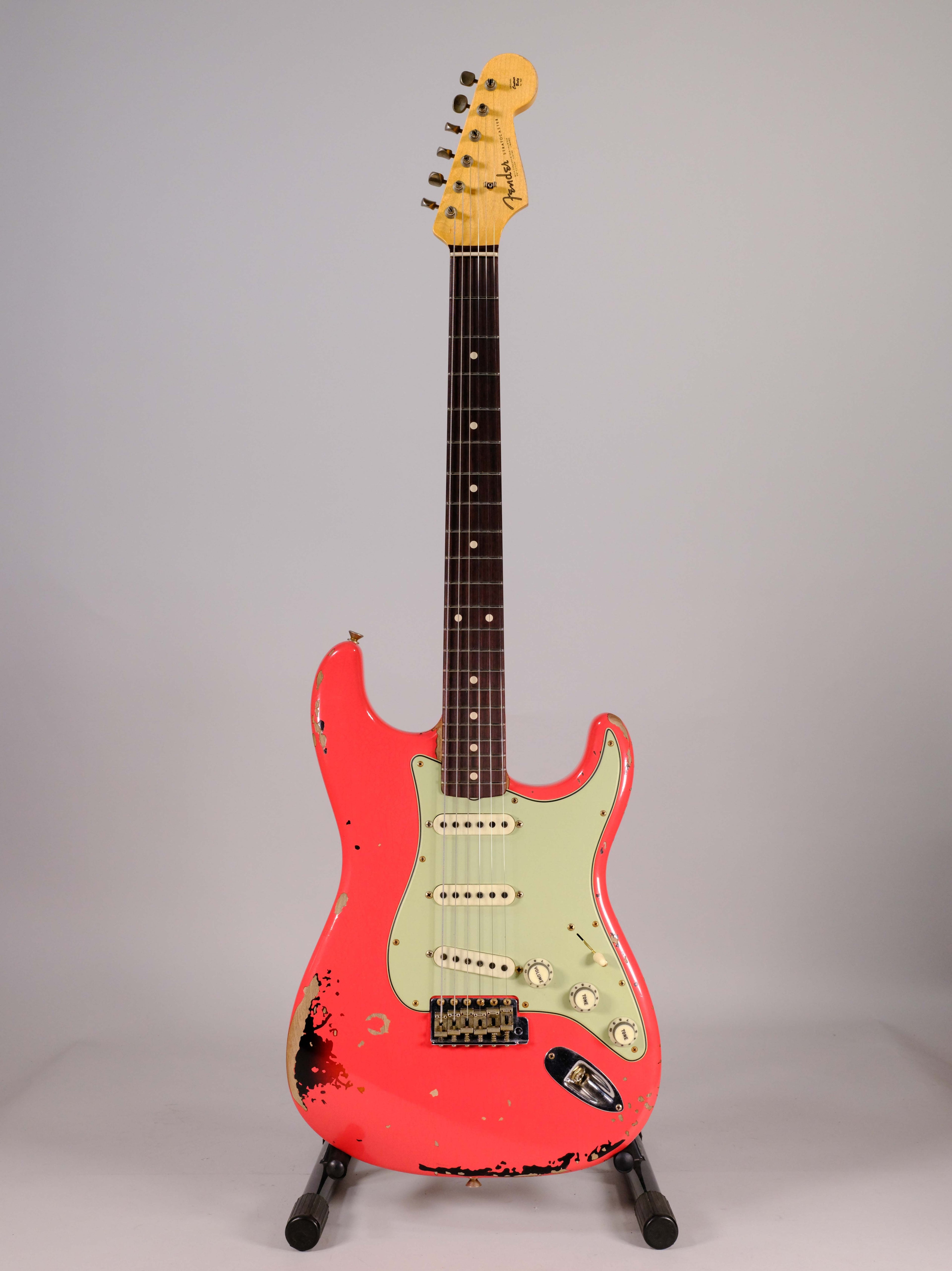 Fender Custom Shop Michael Landau 1963 Stratocaster Fiesta Red over 3C Sunburst