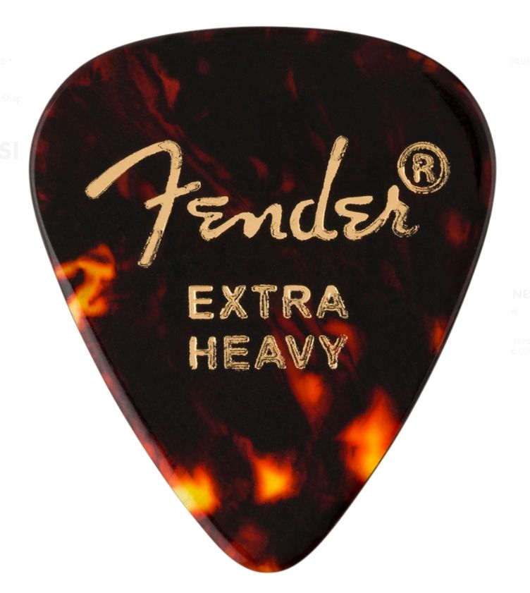 Fender Plettri 351 Tortoise Shell Extra Heavy Pack 12 Pz