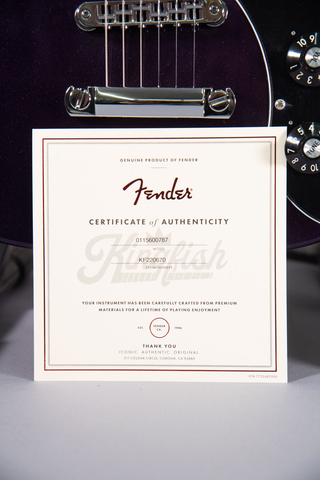 Fender Kingfish Telecaster Deluxe Rosewood Fingerboard Mississippi Night