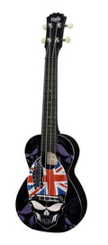Korala Puc30004 Concert Ukulele Skull With Union Jack Hat