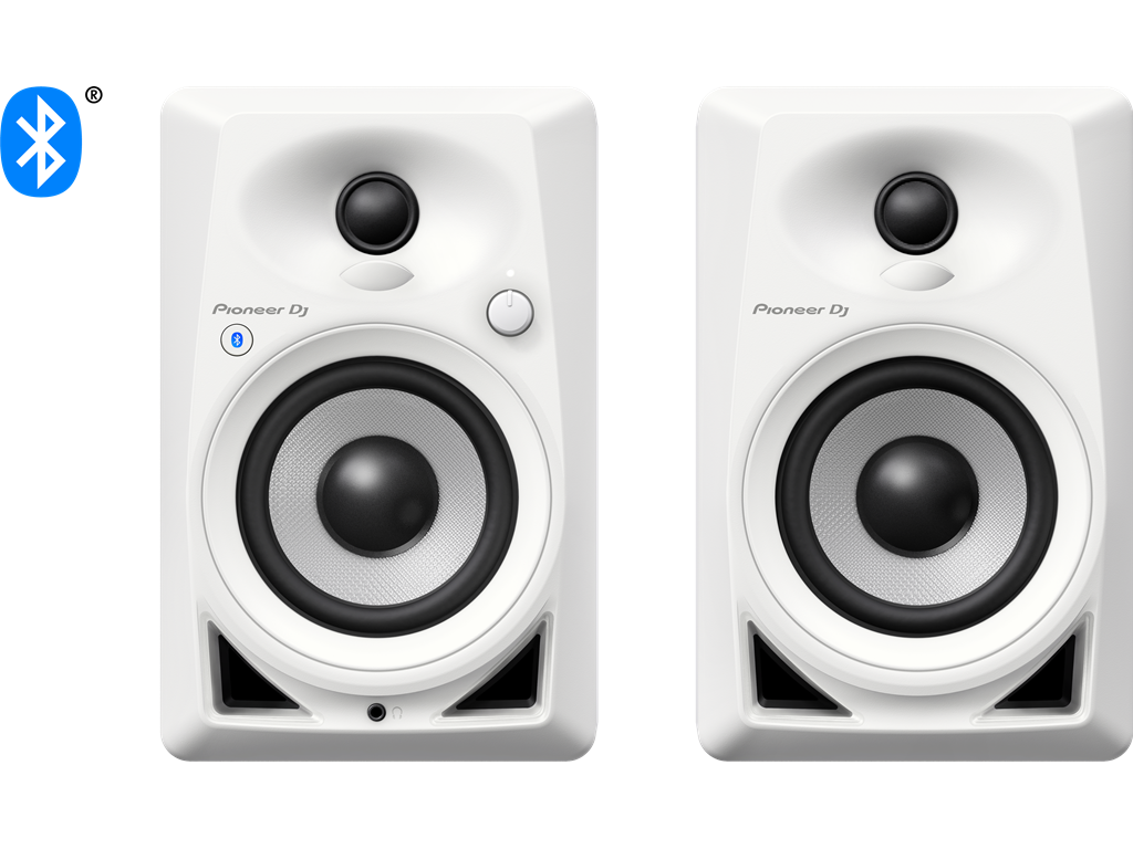Pioneer Dj Dm40 Monitor Attivi la Coppia con Bluetooth Bianche