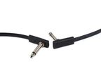 Rockboard Rbo Flat Patch Cable 60 Cm Black Straight Angled