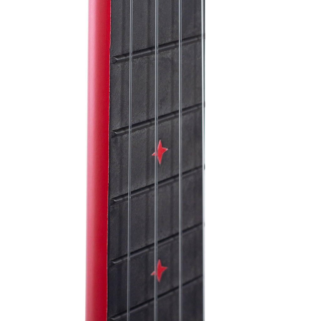 Cascha Ukulele Concerto in Carbonio Pack Red con Borsa Tracolla e Plettri