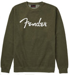 Fender Spaghetti Logo Pullover Army Green