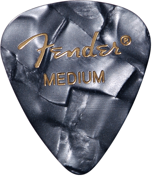 Fender Plettri 351 Black Moto Medium Pack 12 Pz