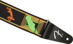 Fender Tracolla  Neon Monogrammed Green Orange Strap