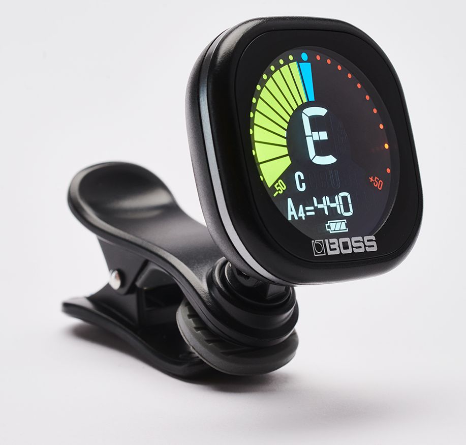 Boss Tu05 Clip On Tuner Accordatore Ricaricabile a Paletta