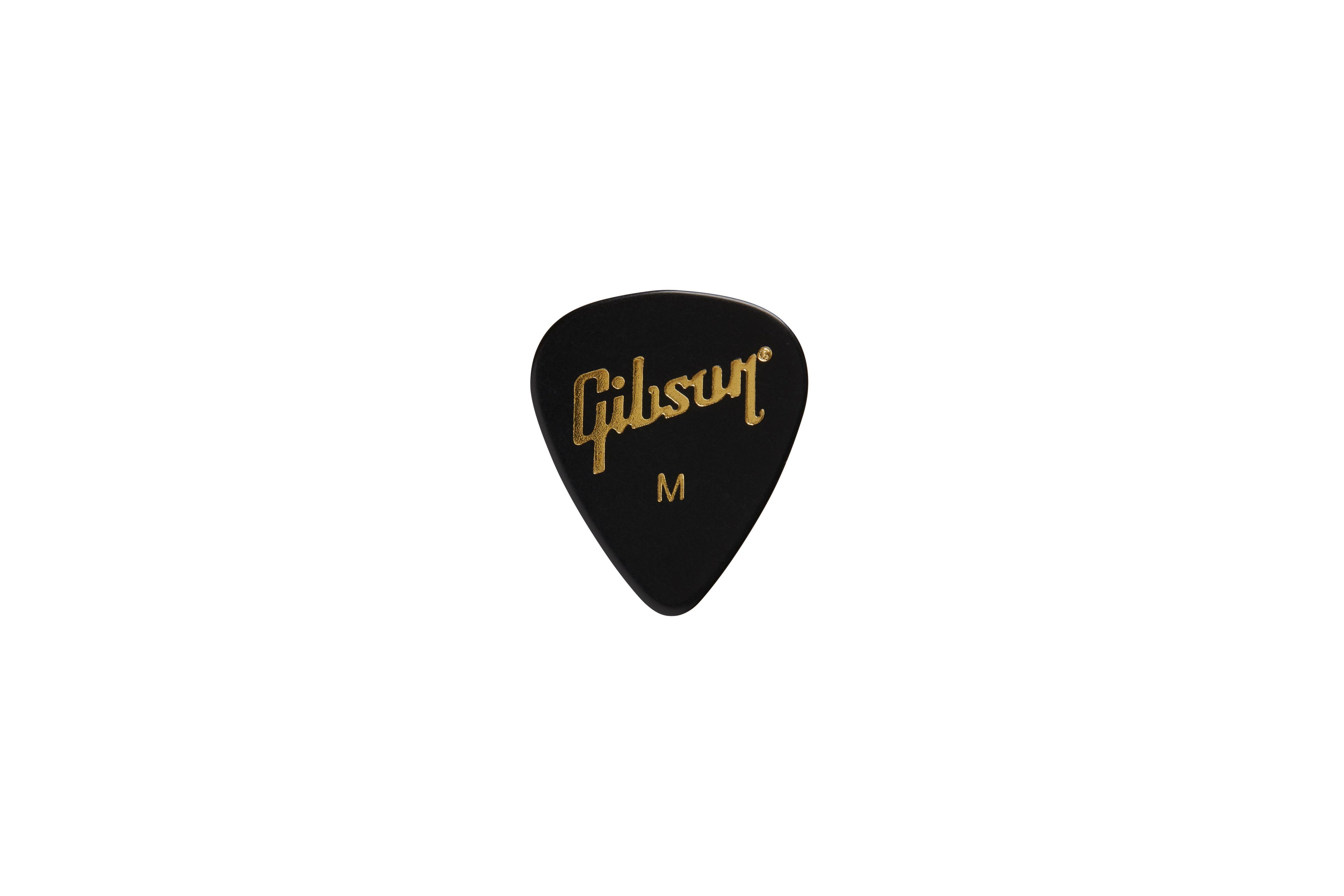 Gibson Accessories APRGG50-74M Standard Black Medium Pick Tin/50