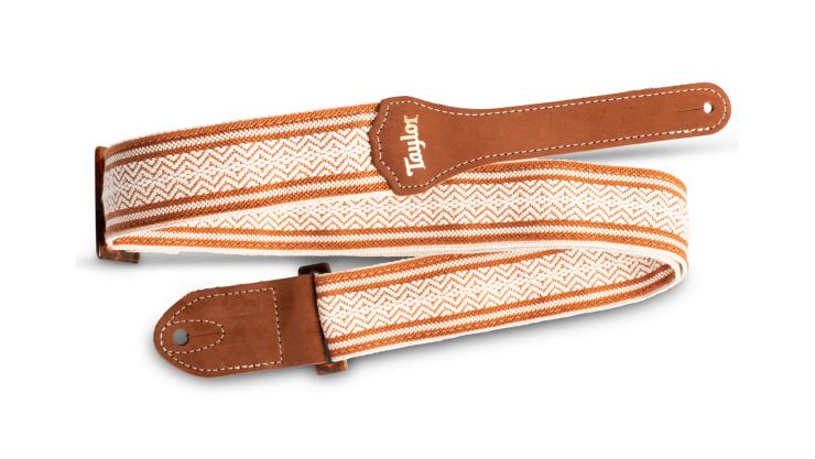 Taylor Academy Tracolla 2' White Brown Jacquard Cotton
