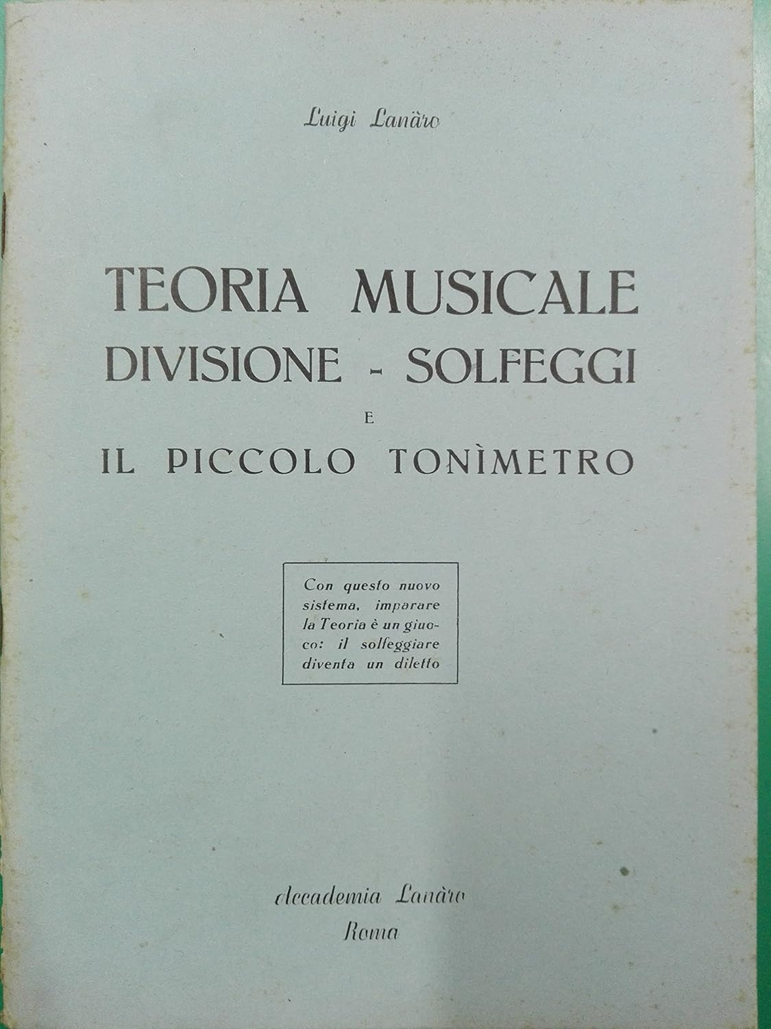 Lanaro Teoria Musicale Divisione Solfeggi