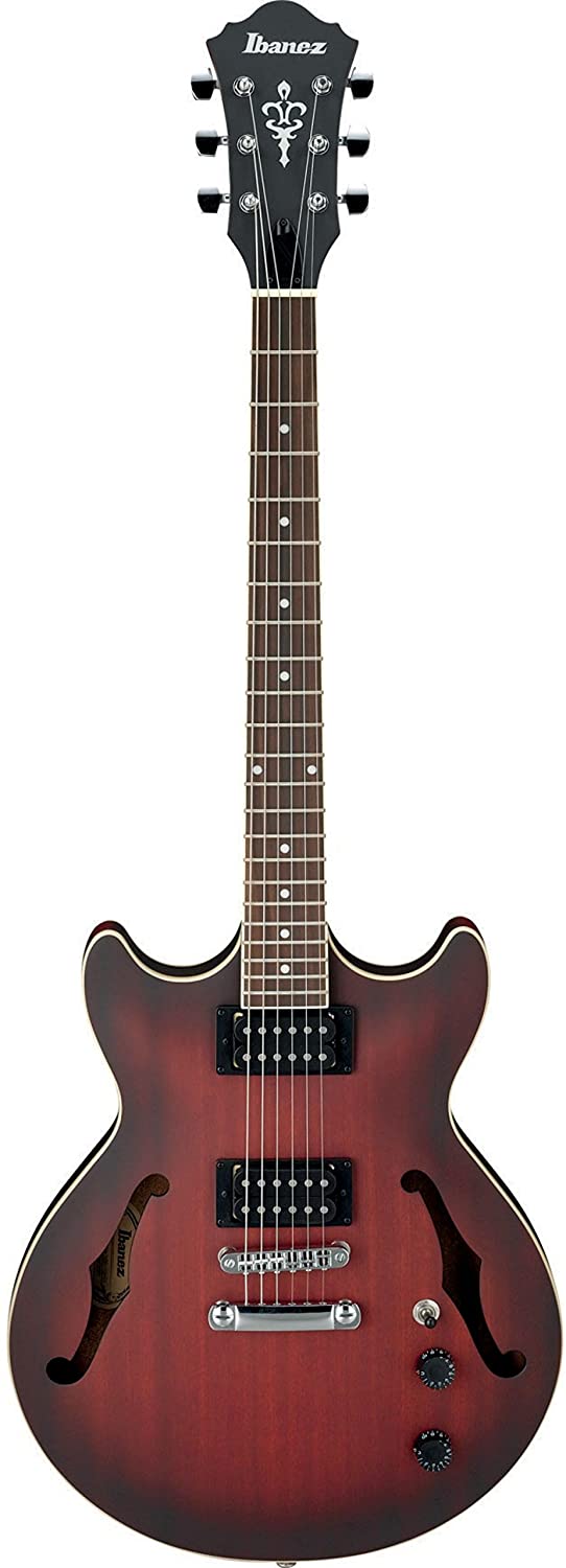 Ibanez AM53SRF Sunburst Red Flat Semi-Hollow Guitar