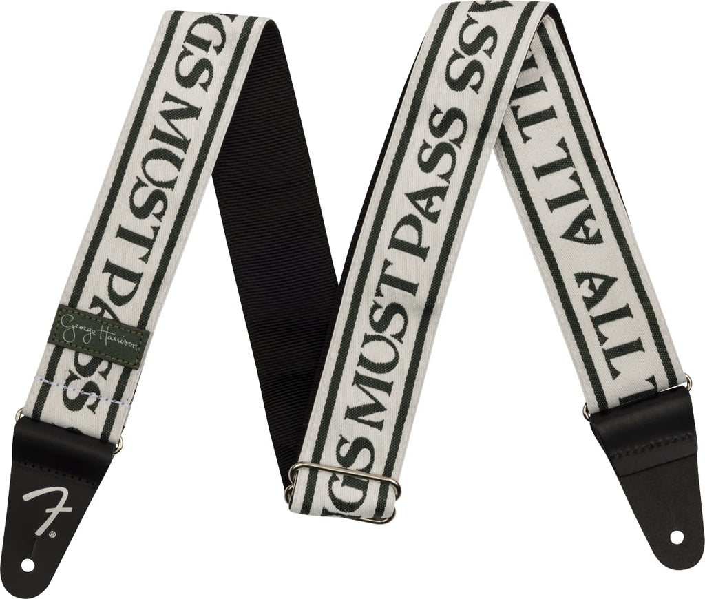 Fender Tracolla George Harrison All Things Must Pass Logo Strap White/Black 2'