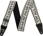 Fender Tracolla George Harrison All Things Must Pass Logo Strap White/Black 2'