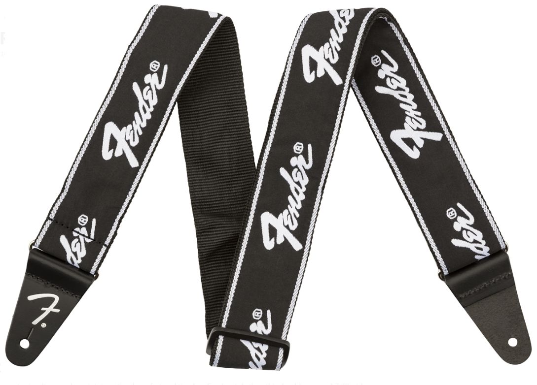 Fender Tracolla Running Logo Strap Black