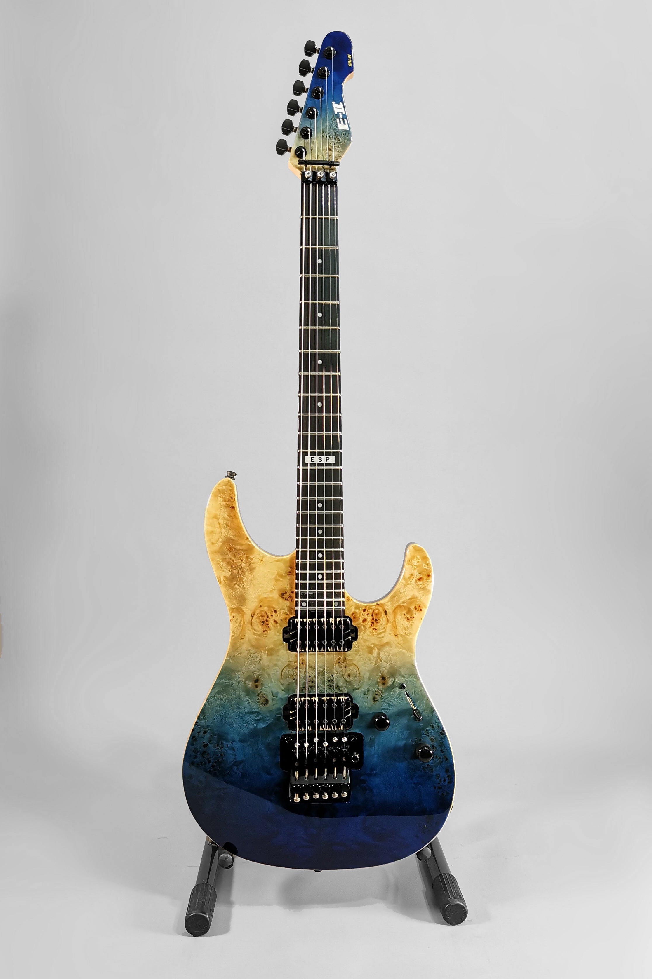 ESP EII Sn2 Blue Natural Fade with Hard Case