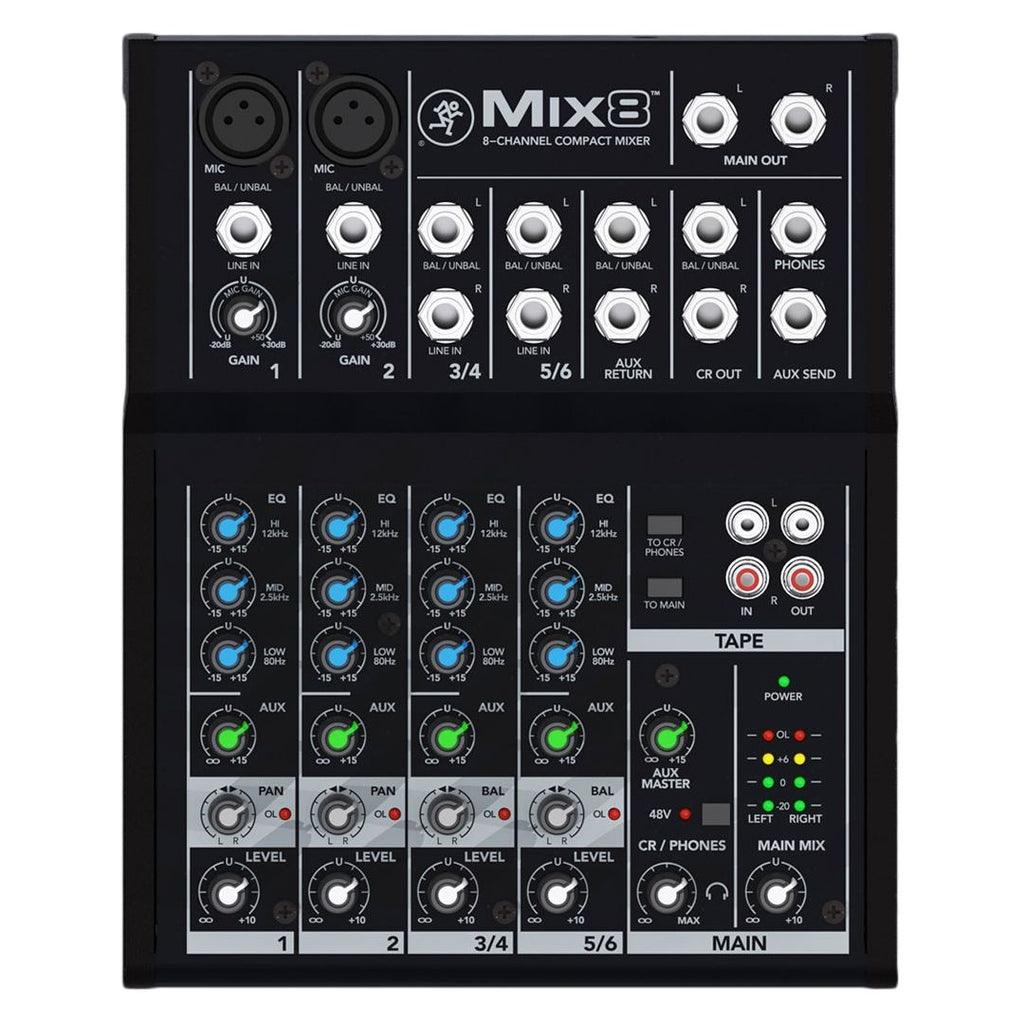 Mackie Mx8 8-Channel Mixer