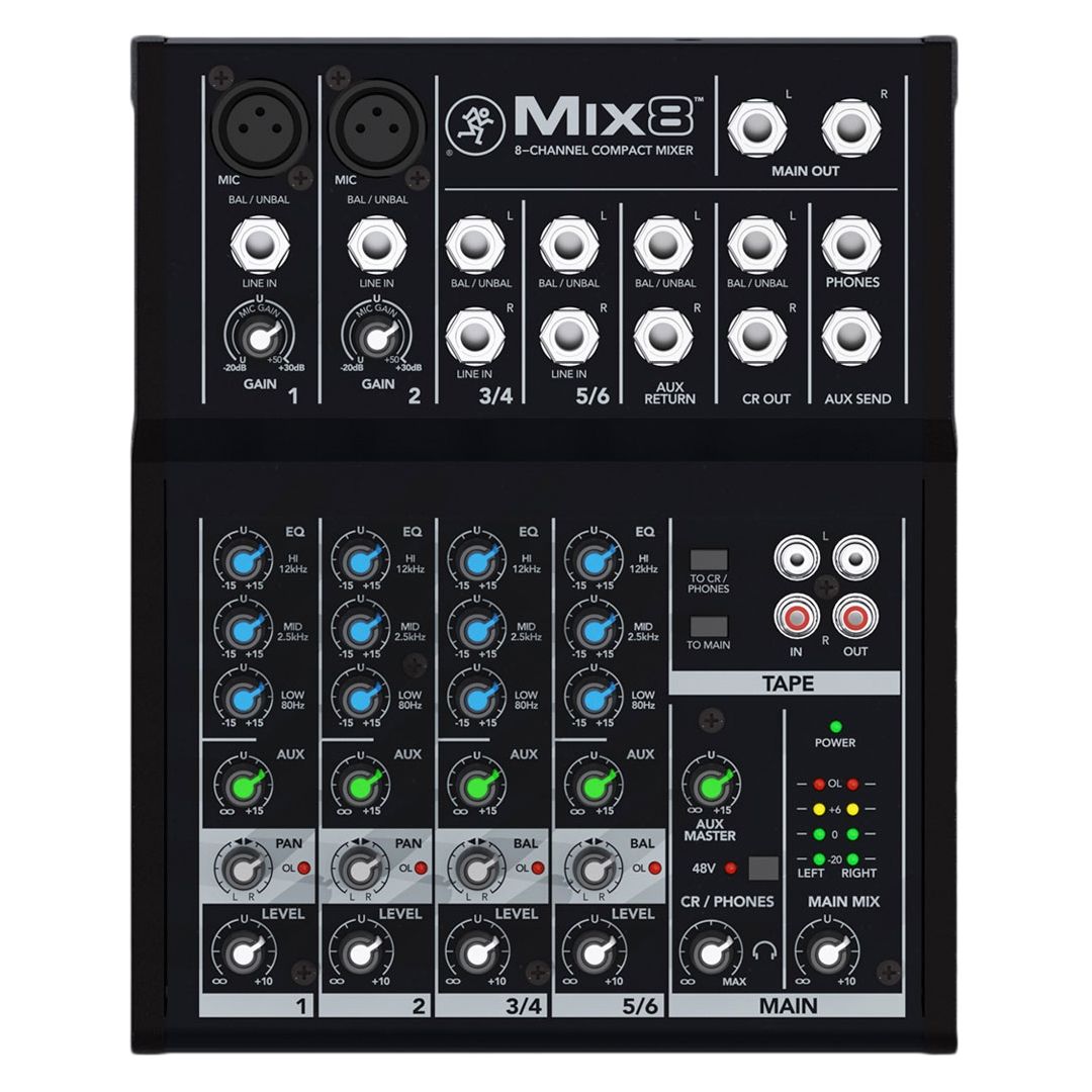 Mackie Mx8 8-Channel Mixer