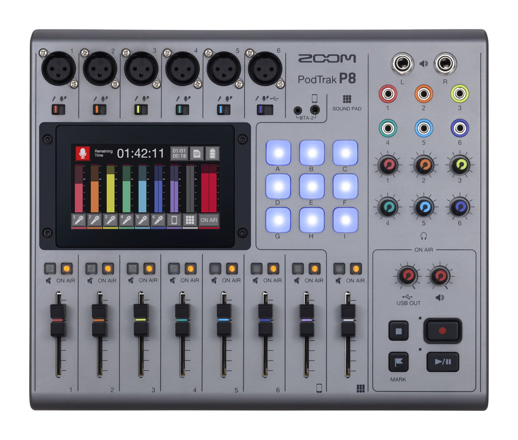 Zoom P8 Mixer Registratore Podcast Portatile