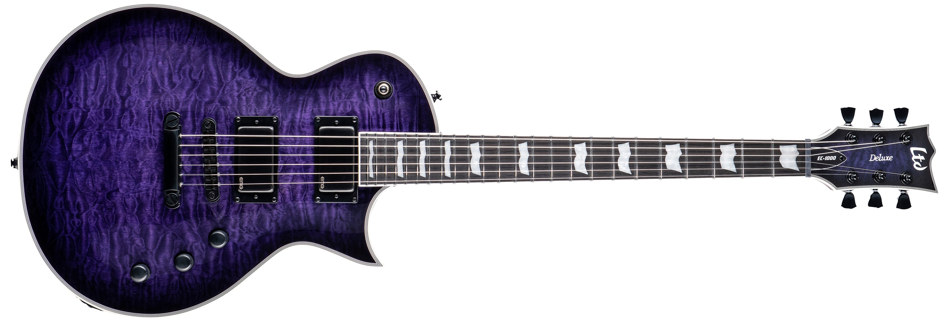 LTD LTD EC-1000 QM - See Thru Purple Sunburst