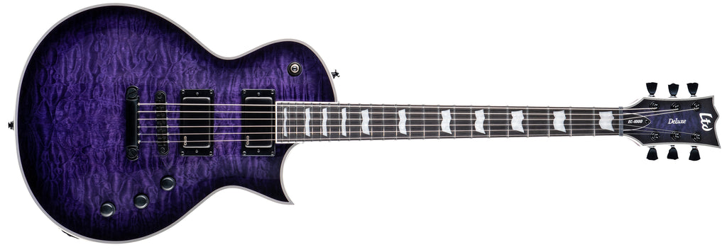 LTD LTD EC-1000 QM - See Thru Purple Sunburst
