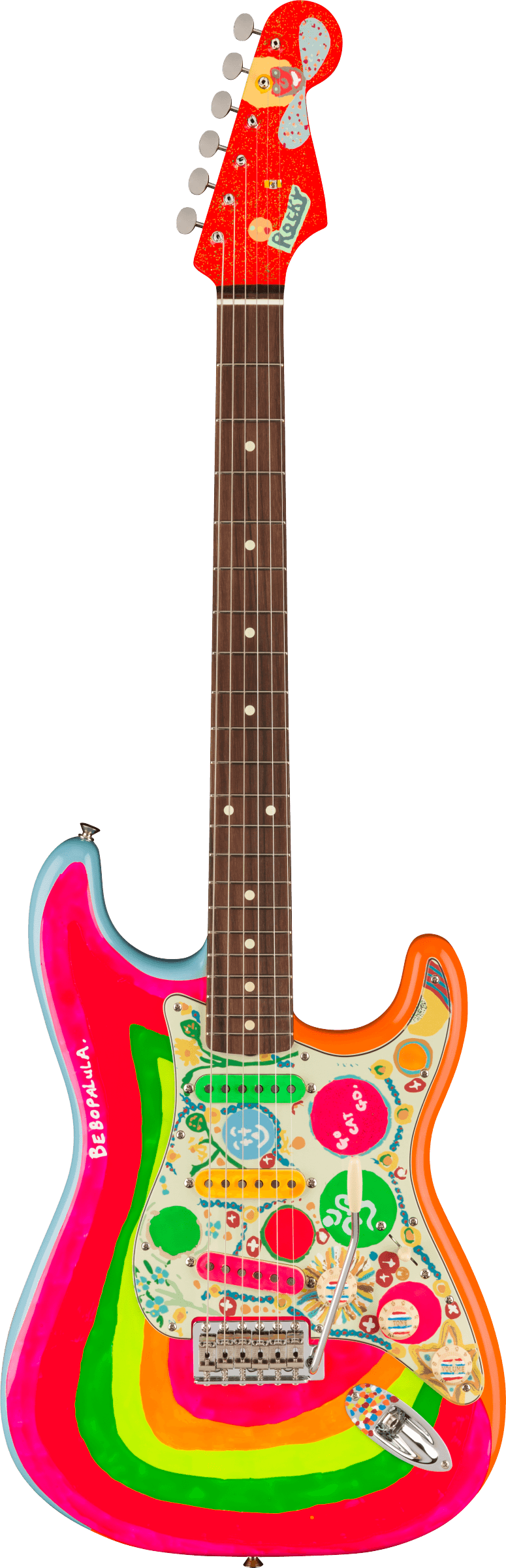 Fender George Harrison Rocky Stratocaster Rw Hand Painted Rocky Artwork
