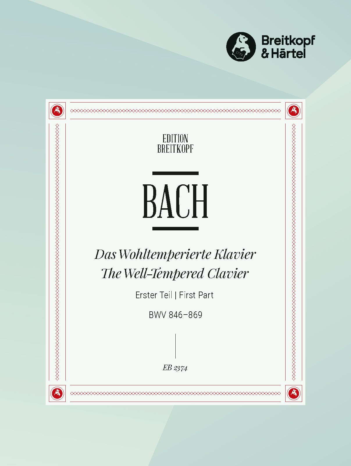 Breitkopf Bach Klavierwerke Band 1