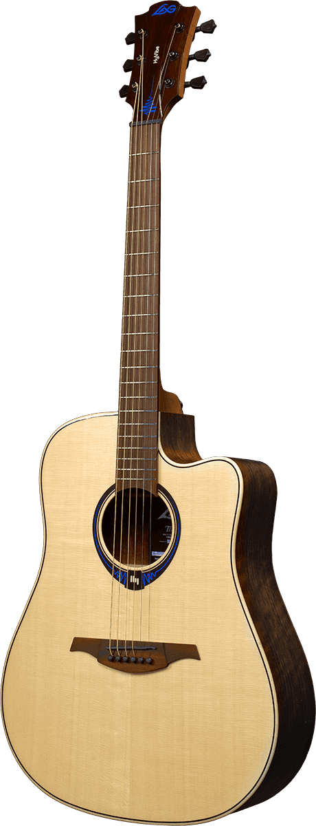 Lag Thv20Dce Chitarra Acustica Natural con Hyvibe System