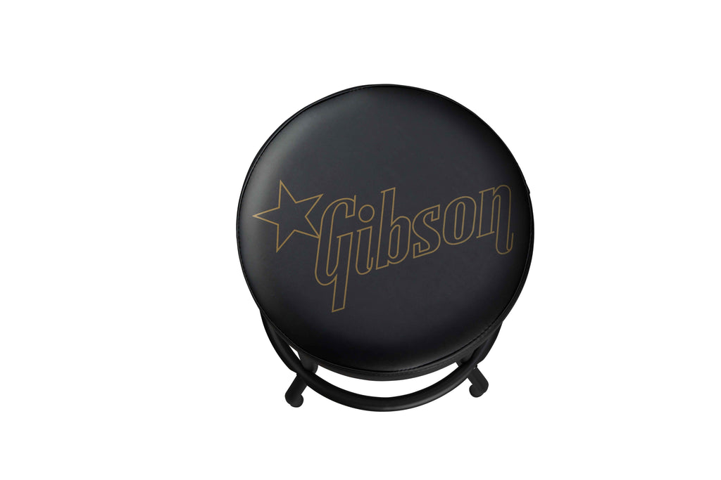 Gibson Accessories GA-STOOL3 Premium Playing Stool Star Logo Tall 30"
